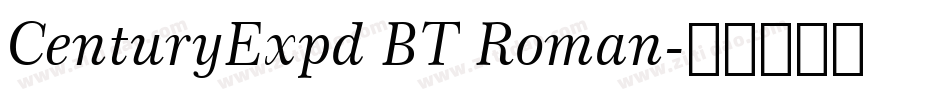 CenturyExpd BT Roman字体转换